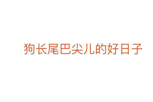 狗長尾巴尖兒的好日子